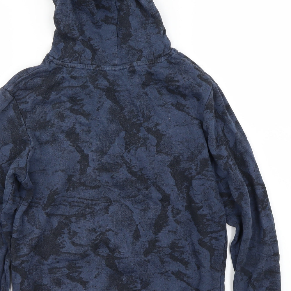 H&M Boys Blue Camouflage Pullover Jumper Size 9-10 Years