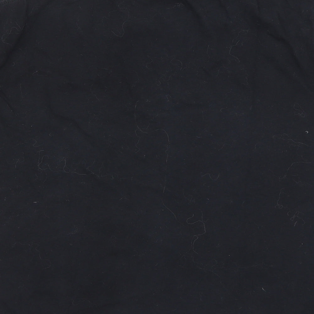 Preworn Womens Black Cropped T-Shirt Size S