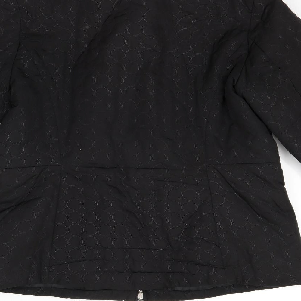 Jones New York Womens Black Jacket Coat Size M