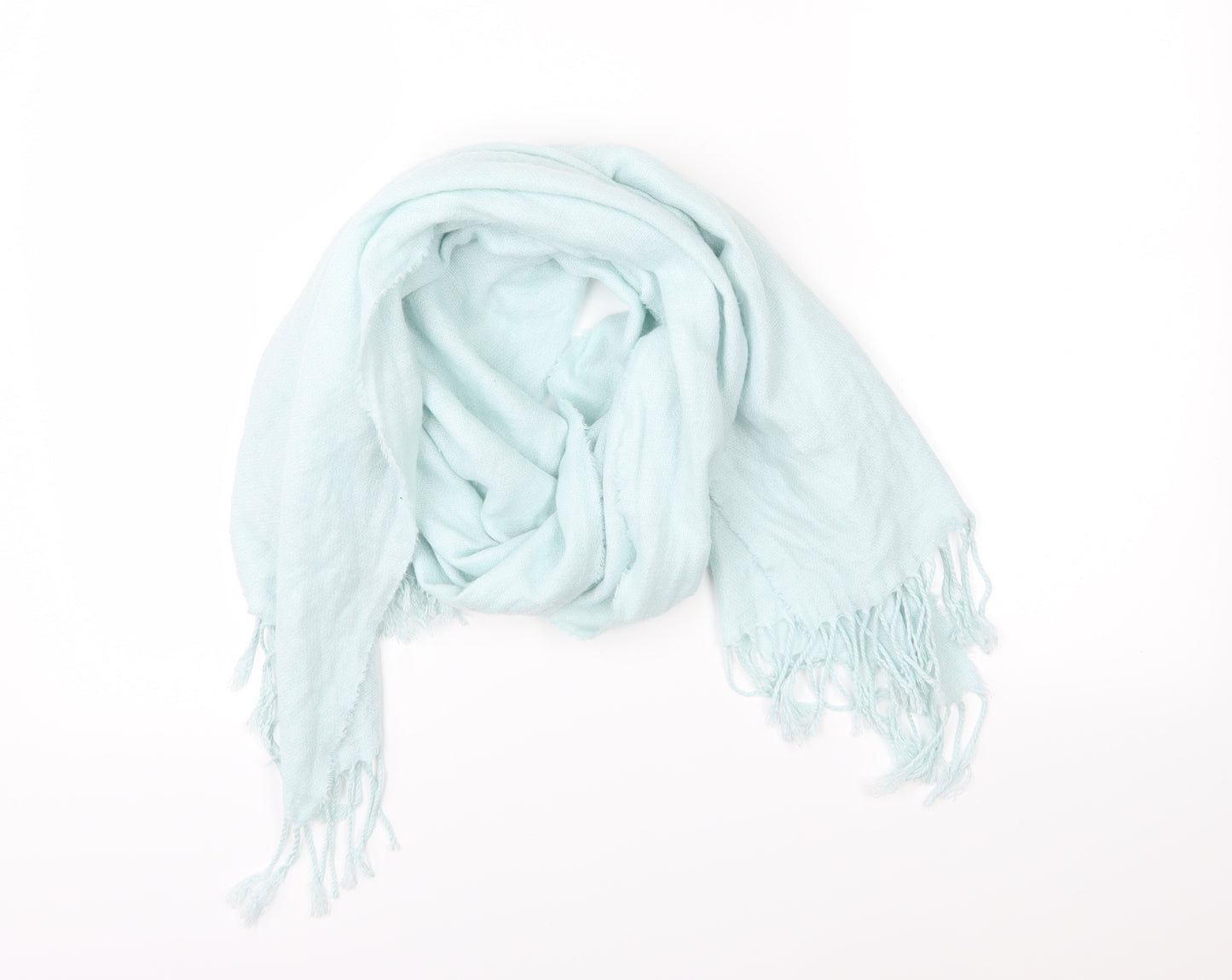 Preworn Womens Blue Knit Scarf