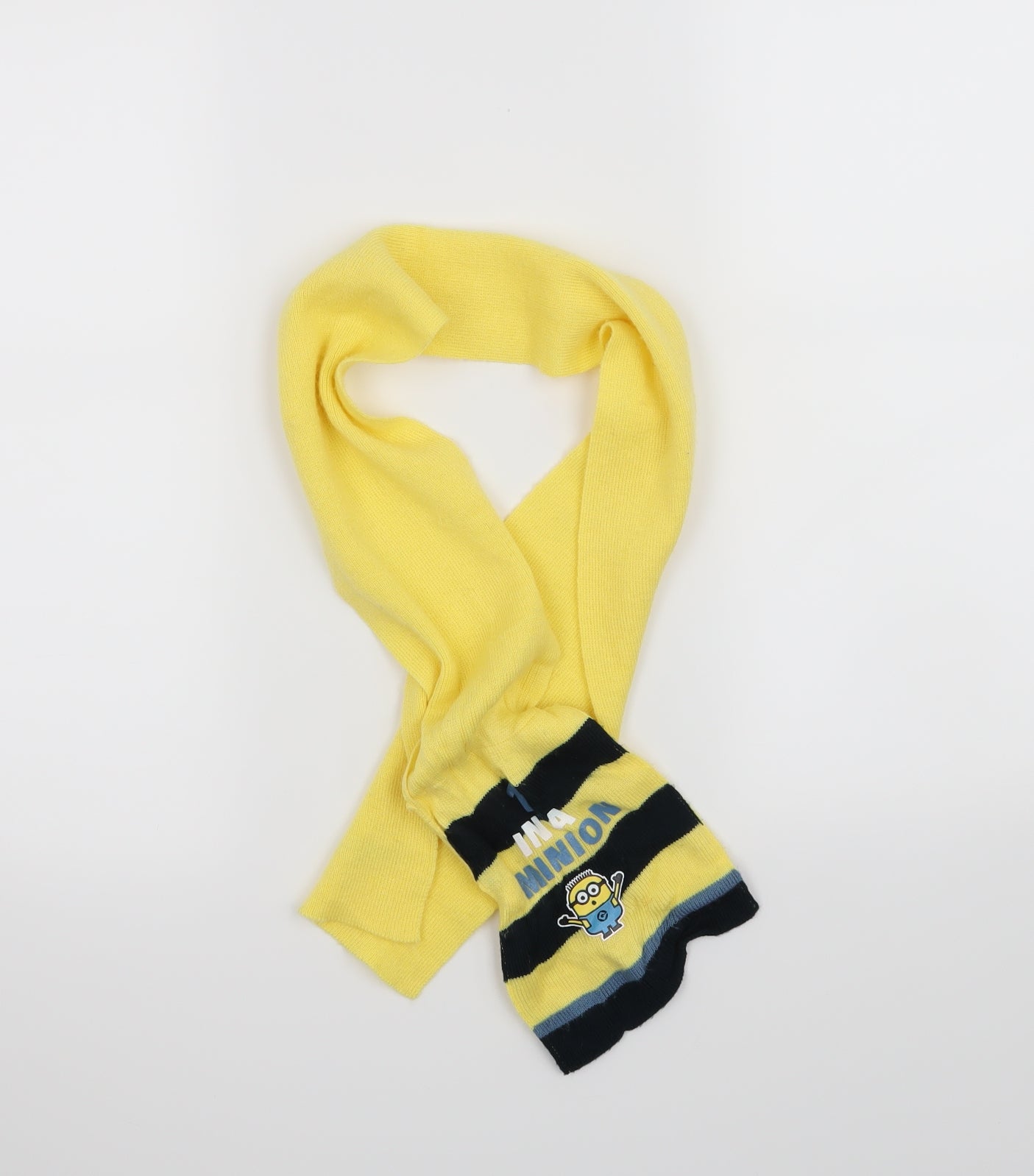 George Boys Yellow Striped Scarf One Size