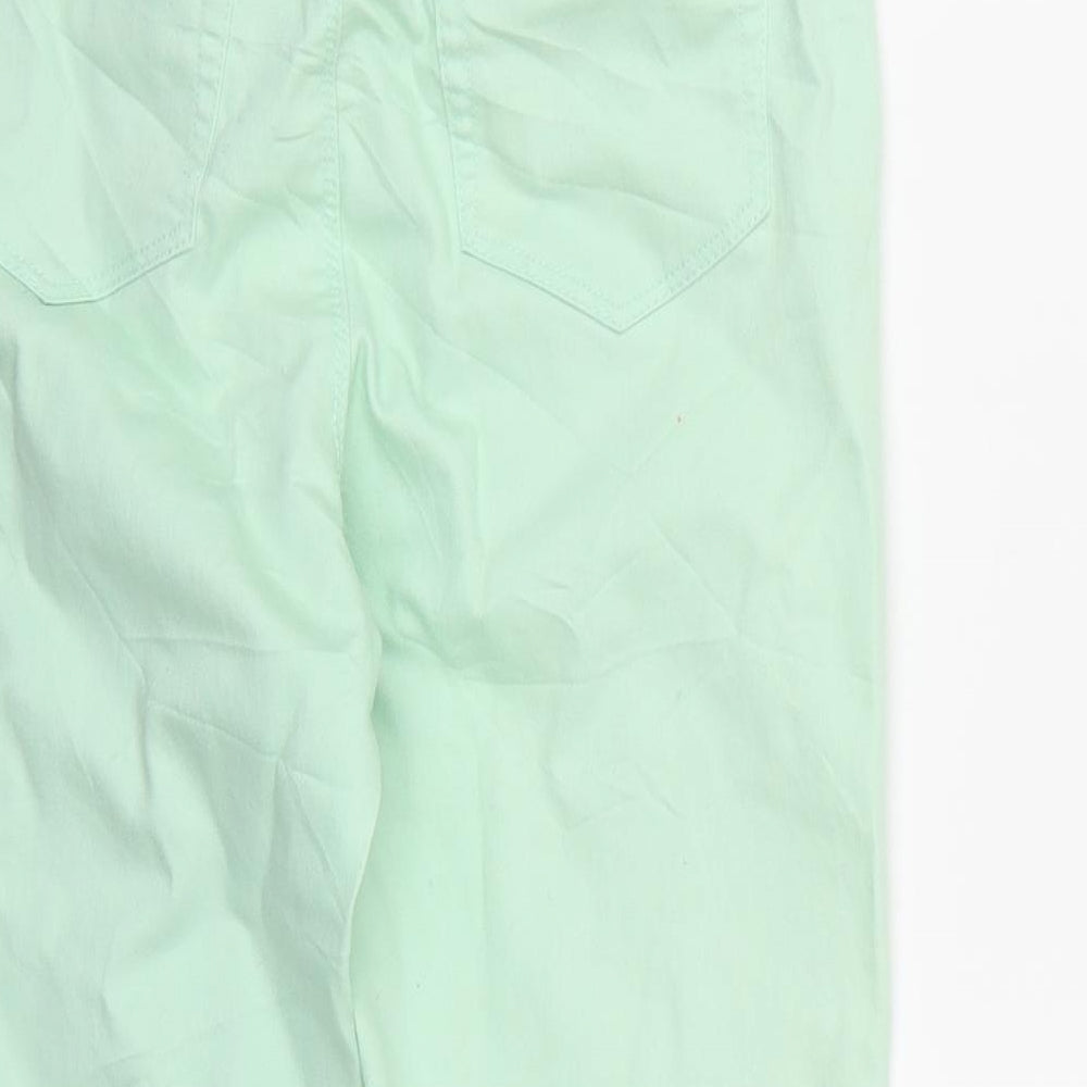 365 Denim Womens Green Denim Chino Shorts Size 10 - Jeggings