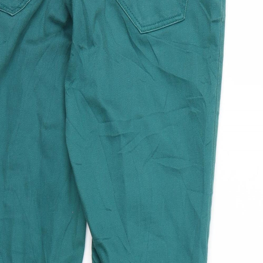 Dorothy Perkins Womens Green Denim Skinny Jeans Size 10 L30 in