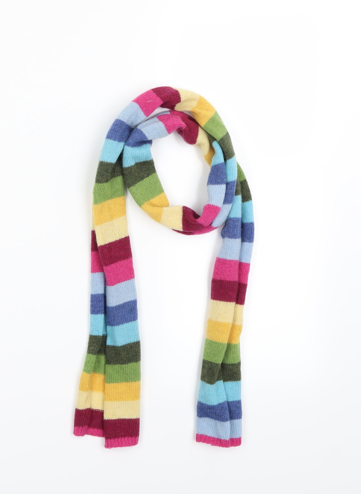 Preworn Girls Multicoloured Pinstripe Scarf Scarves & Wraps One Size