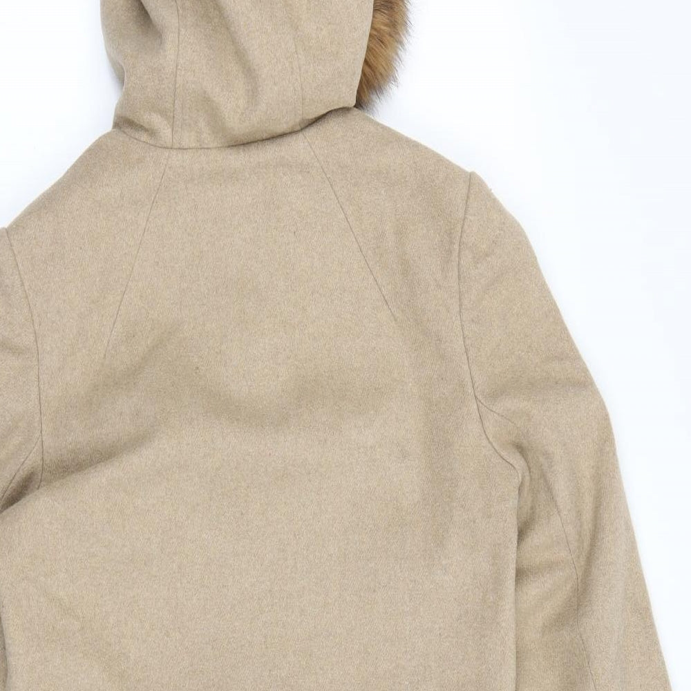 TU Womens Beige Jacket Coatigan Size 8