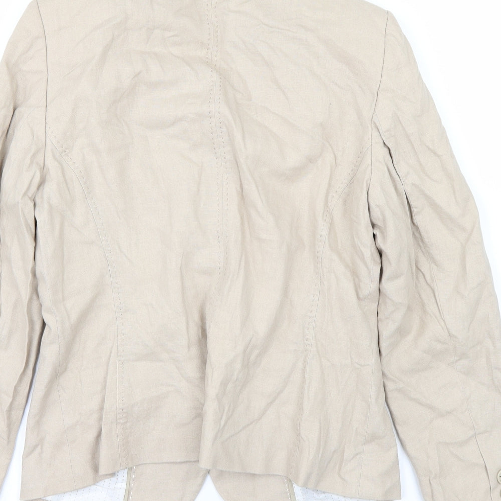 Marks and Spencer Womens White Overcoat Coat Size 12