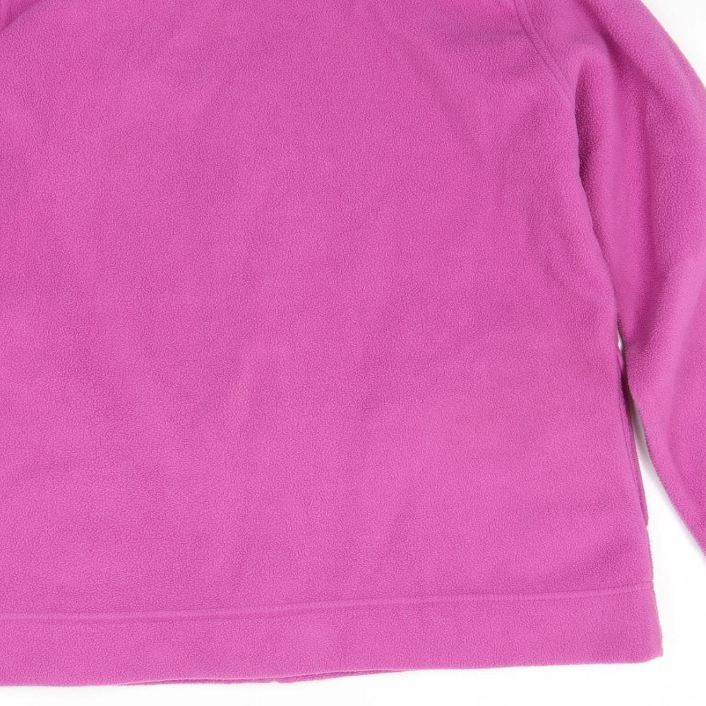 EWM Womens Pink Fleece Jacket Coat Size M