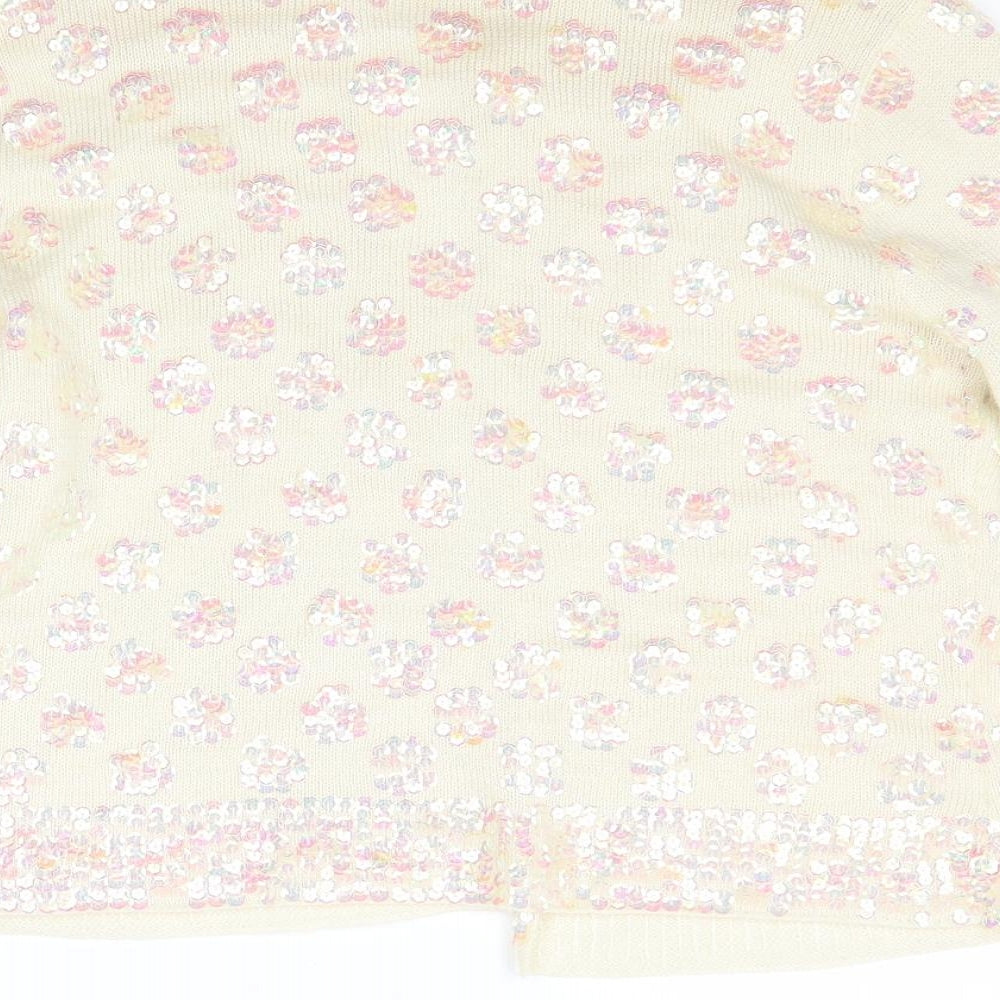 Alexara Womens Beige Cardigan Jumper Size XL