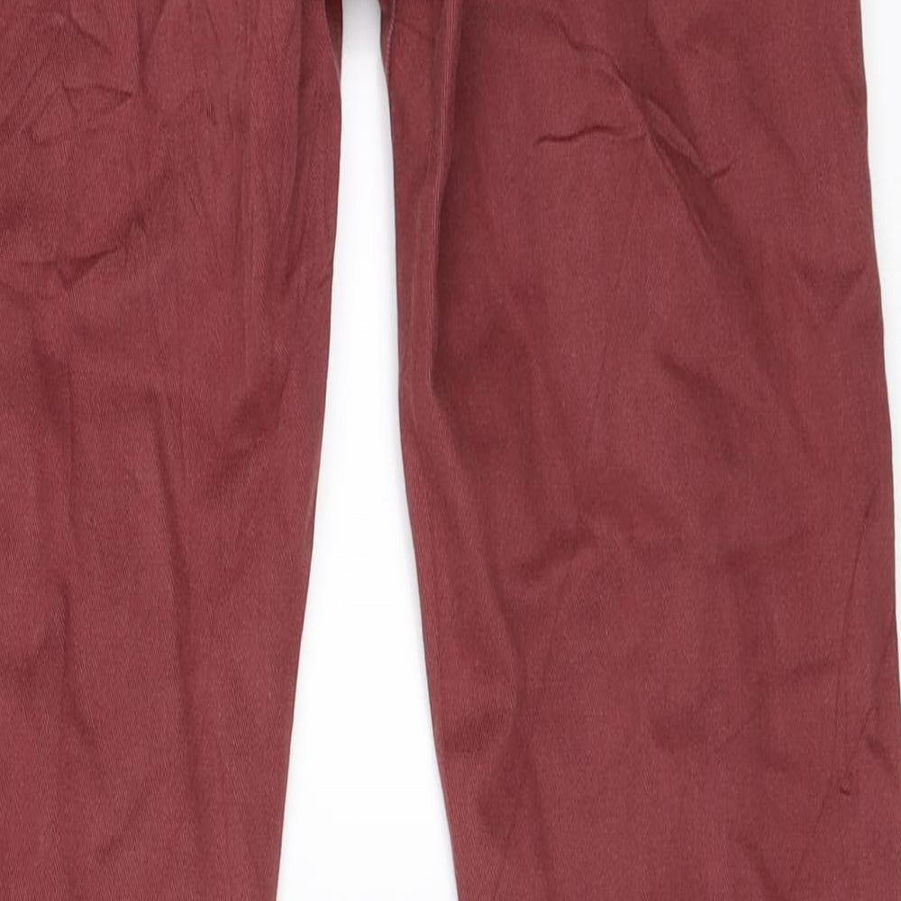 Topshop Womens Red Skinny Jeans Size 26 in L32 in