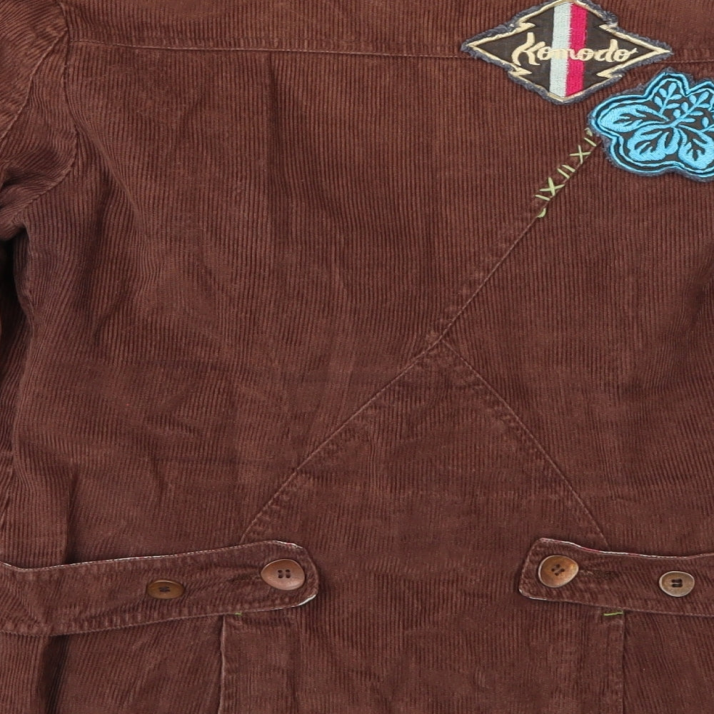 Komodo Womens Brown Jacket Coat Size S