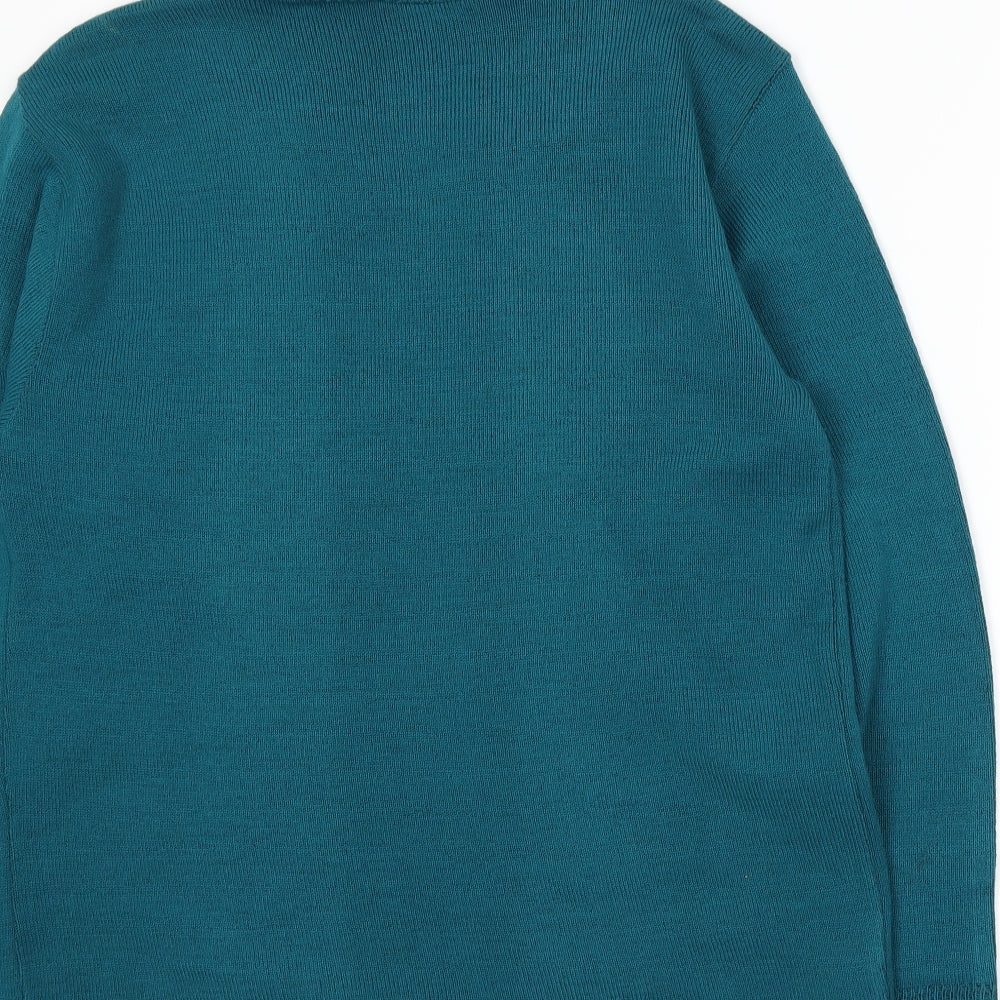 Vida Vi Womens Blue Striped Knit Jumper Size M