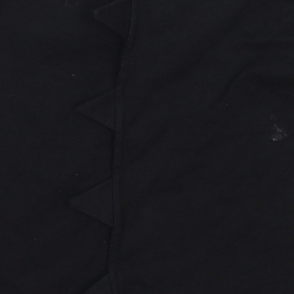 NEXT Boys Black Basic T-Shirt Size 6-9 Months - monster spike back