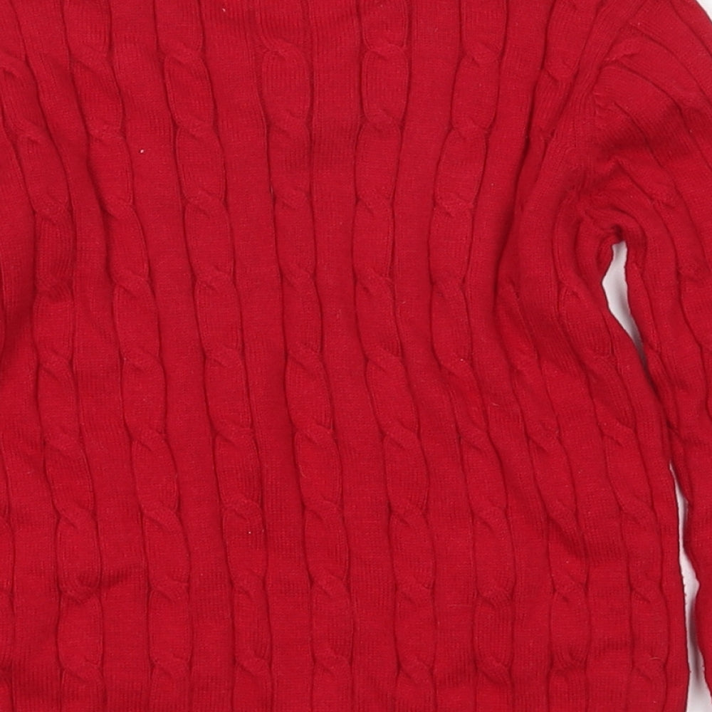 Hampton Republic Boys Red Pullover Jumper Size 18-24 Months