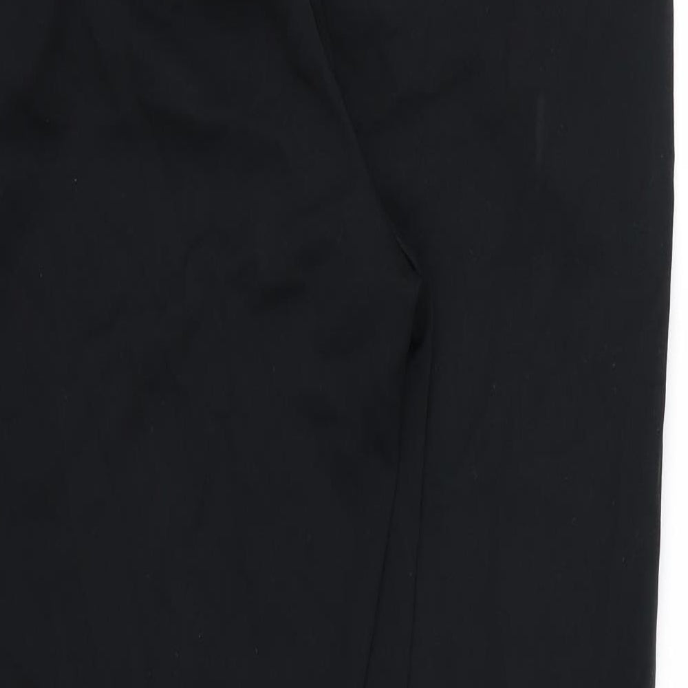 Marks and Spencer Womens Black Rayon Trousers Size 12 L30 in