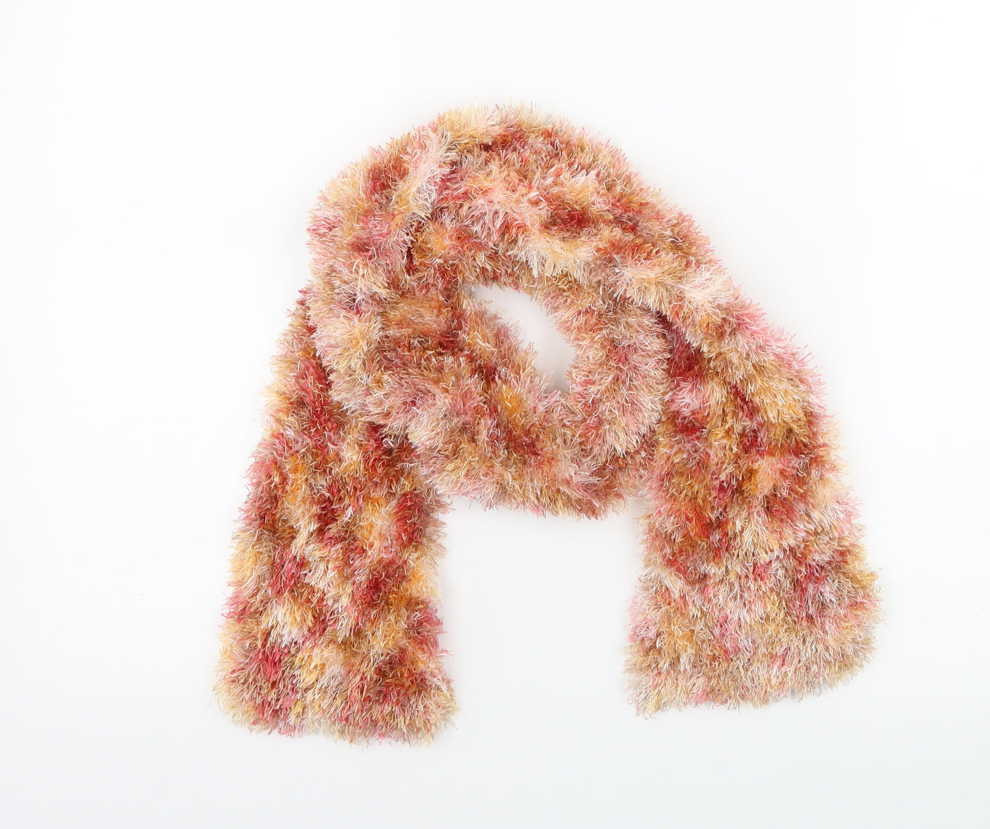 Preworn Womens Orange Scarf