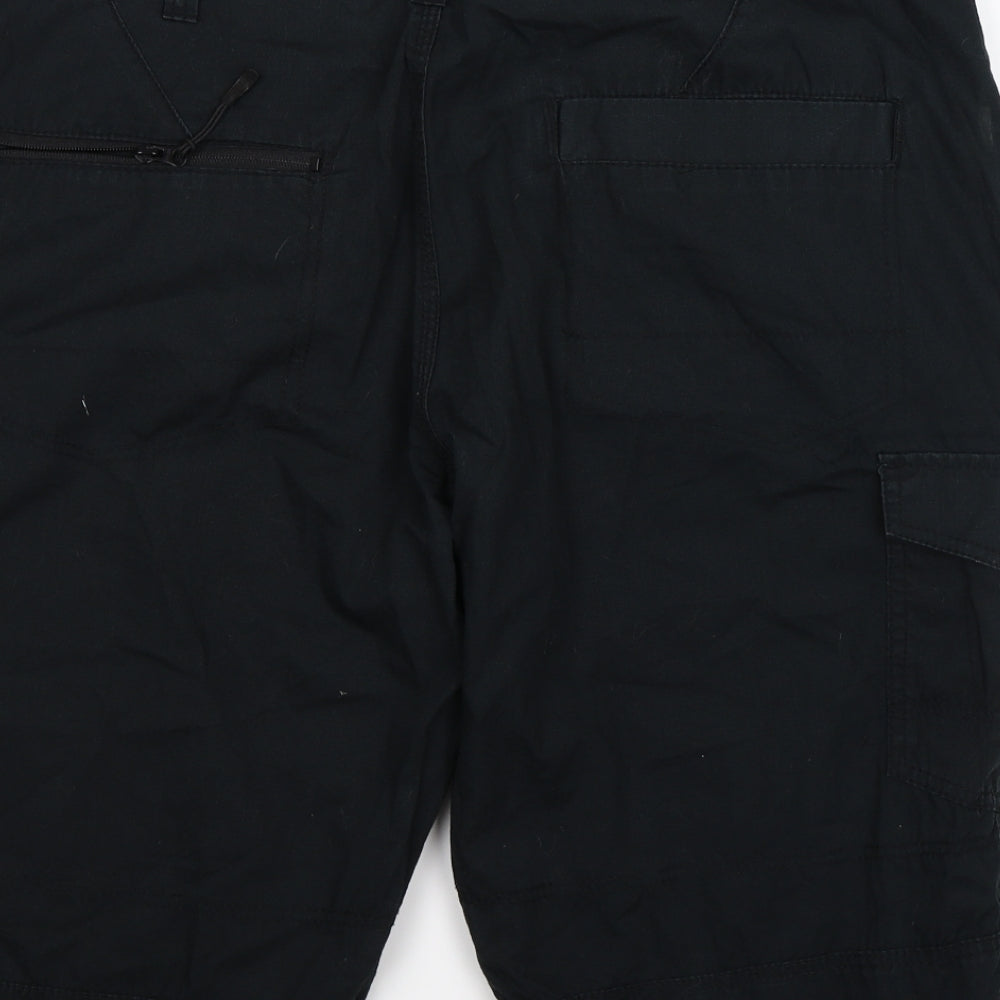 F&F Mens Black Cargo Shorts Size 42