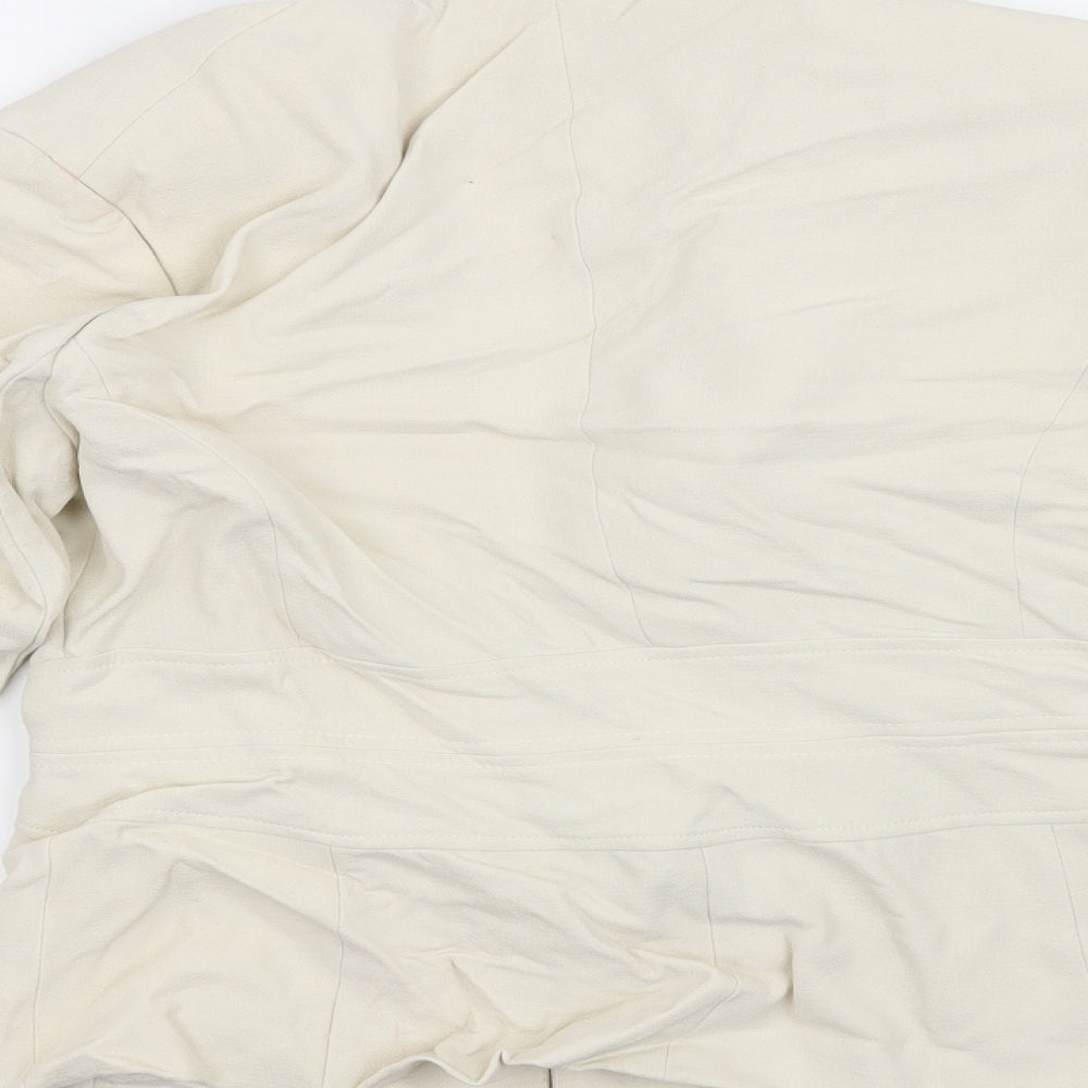 Wallis Womens White Jacket Coat Size 14