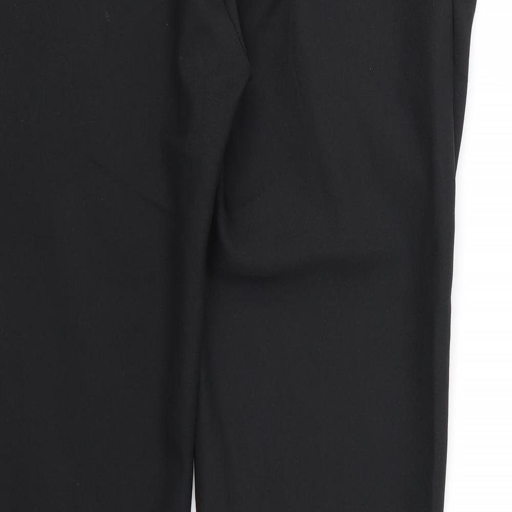 Preworn Womens Black Rayon Trousers Size 31 in L29 in