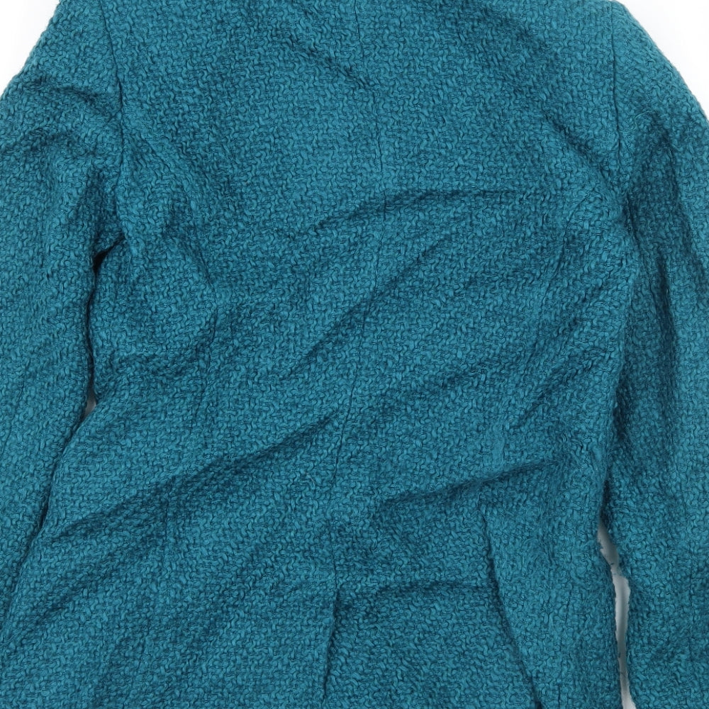 Per Una Womens Blue Overcoat Coat Size 10
