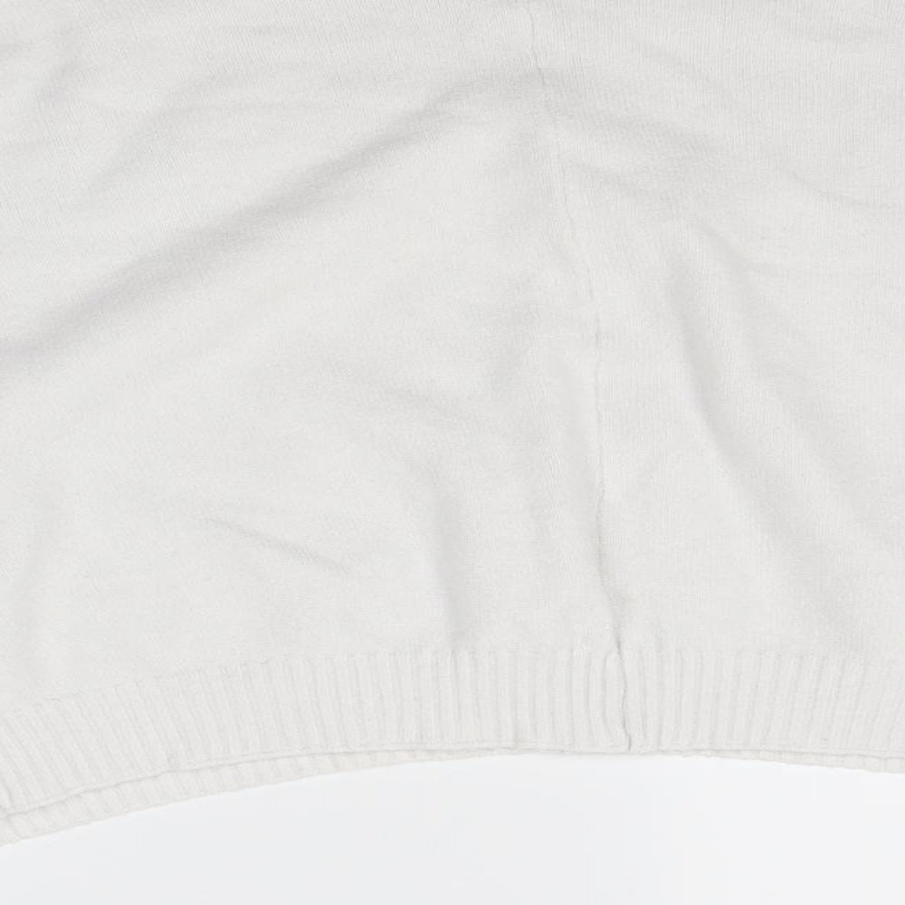 Preworn Womens White Pullover Jumper Size M