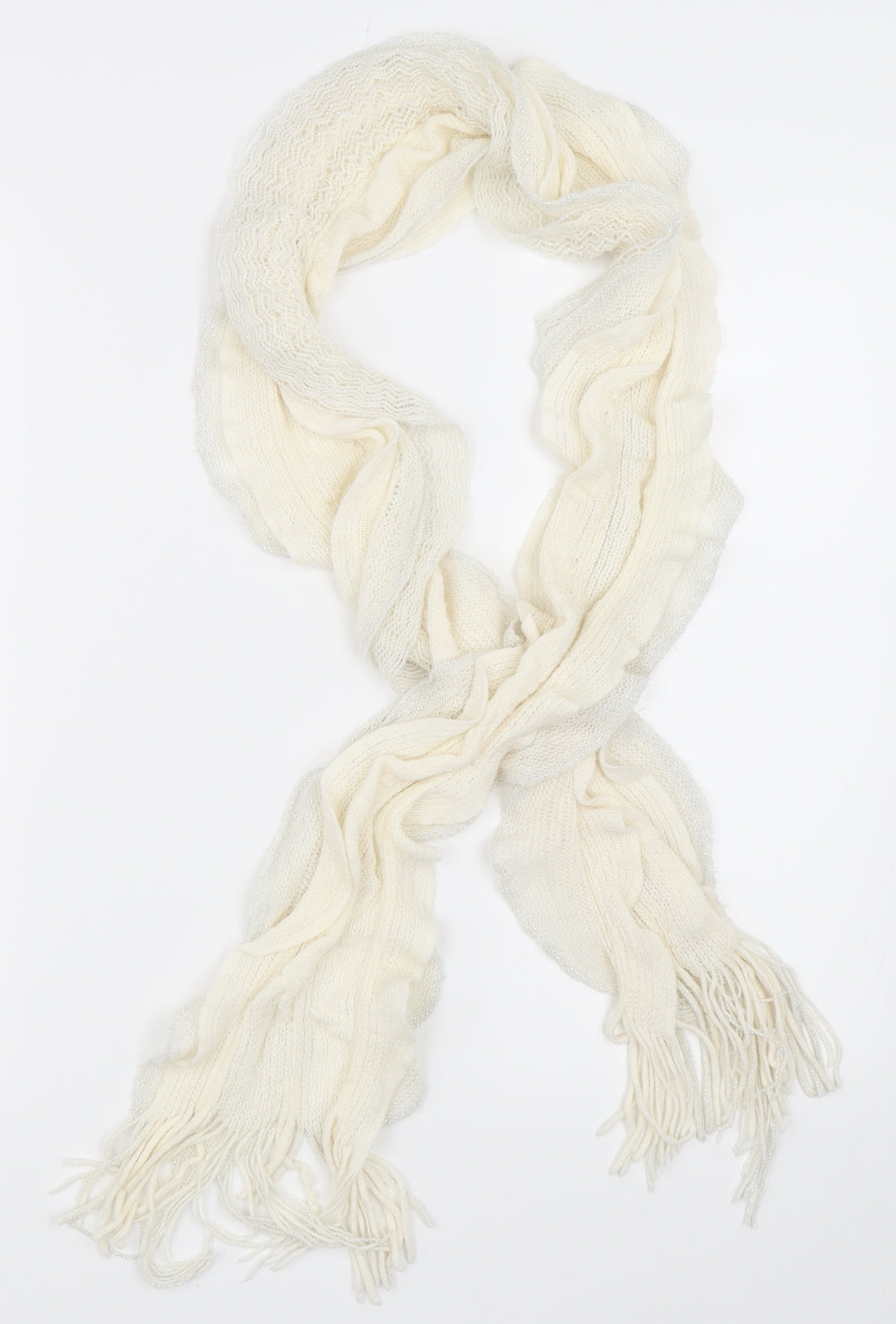 Preworn Womens Ivory Scarf
