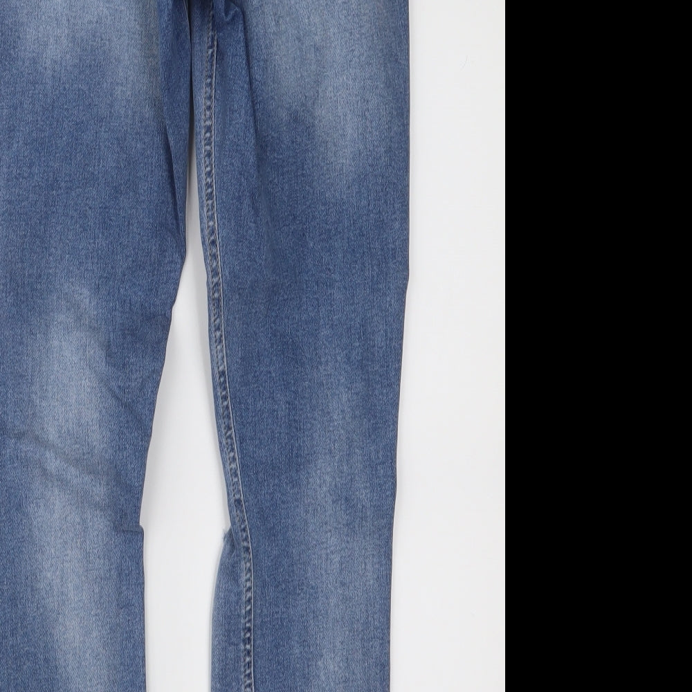 Topshop Womens Blue Denim Skinny Jeans Size 26 in L28 in
