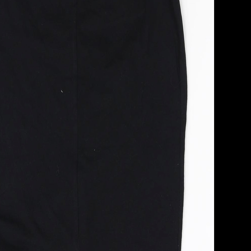 George Womens Black Flare Skirt Size 8