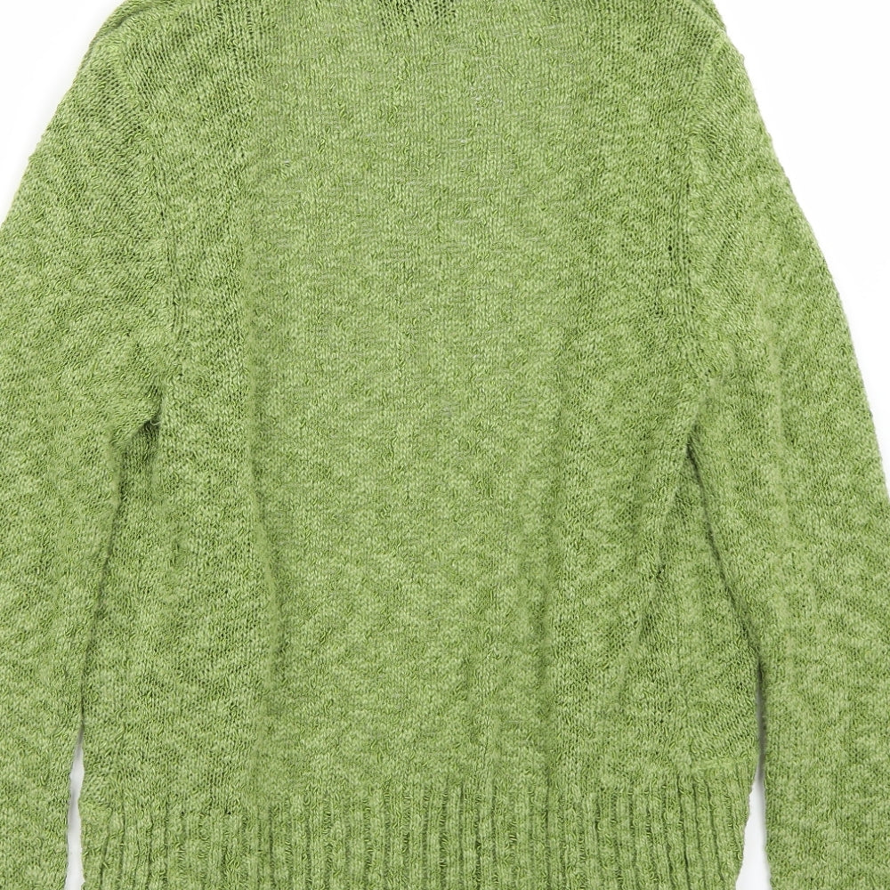 Alex & co Womens Green Cardigan Jumper Size 12