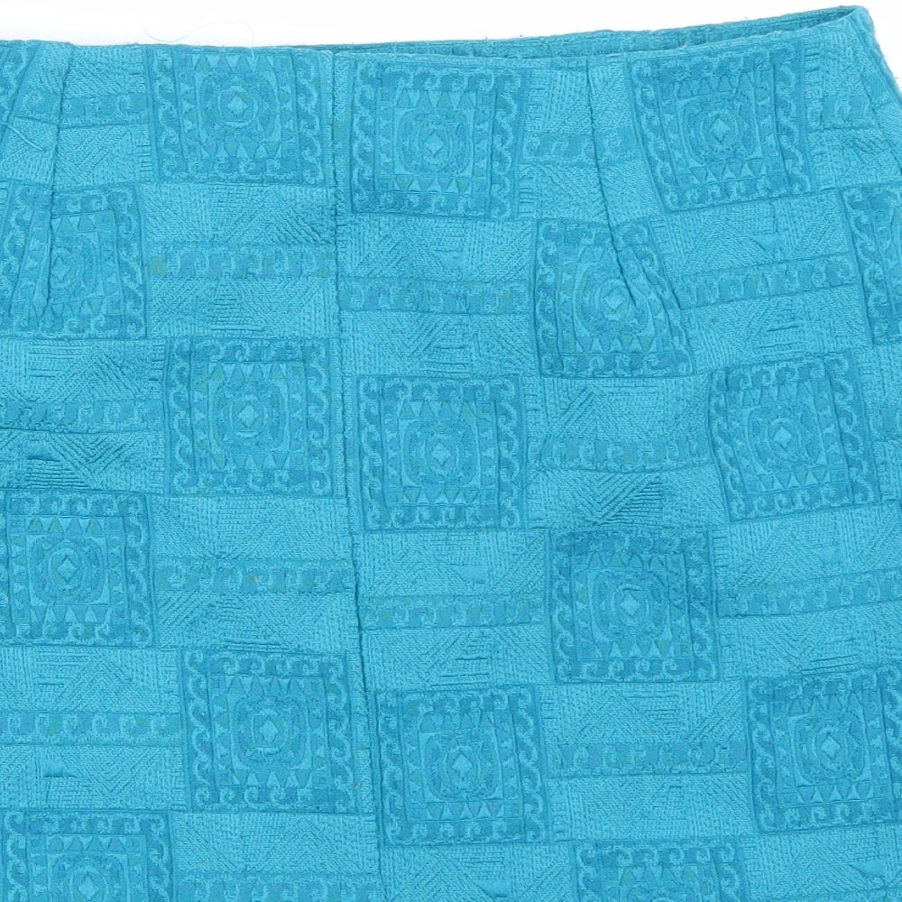 Forever21 Womens Blue A-Line Skirt Size M