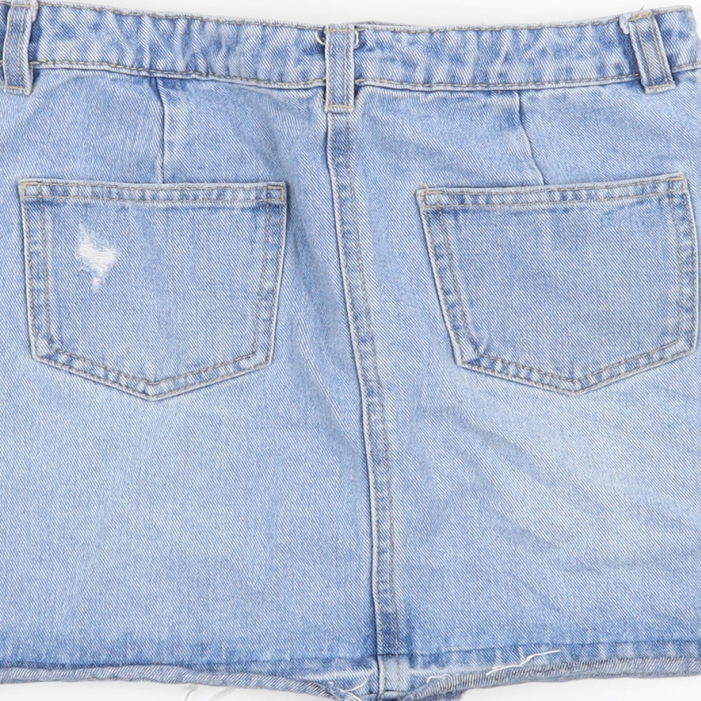Candy Couture Girls Blue Mini Skirt Size 11 Years