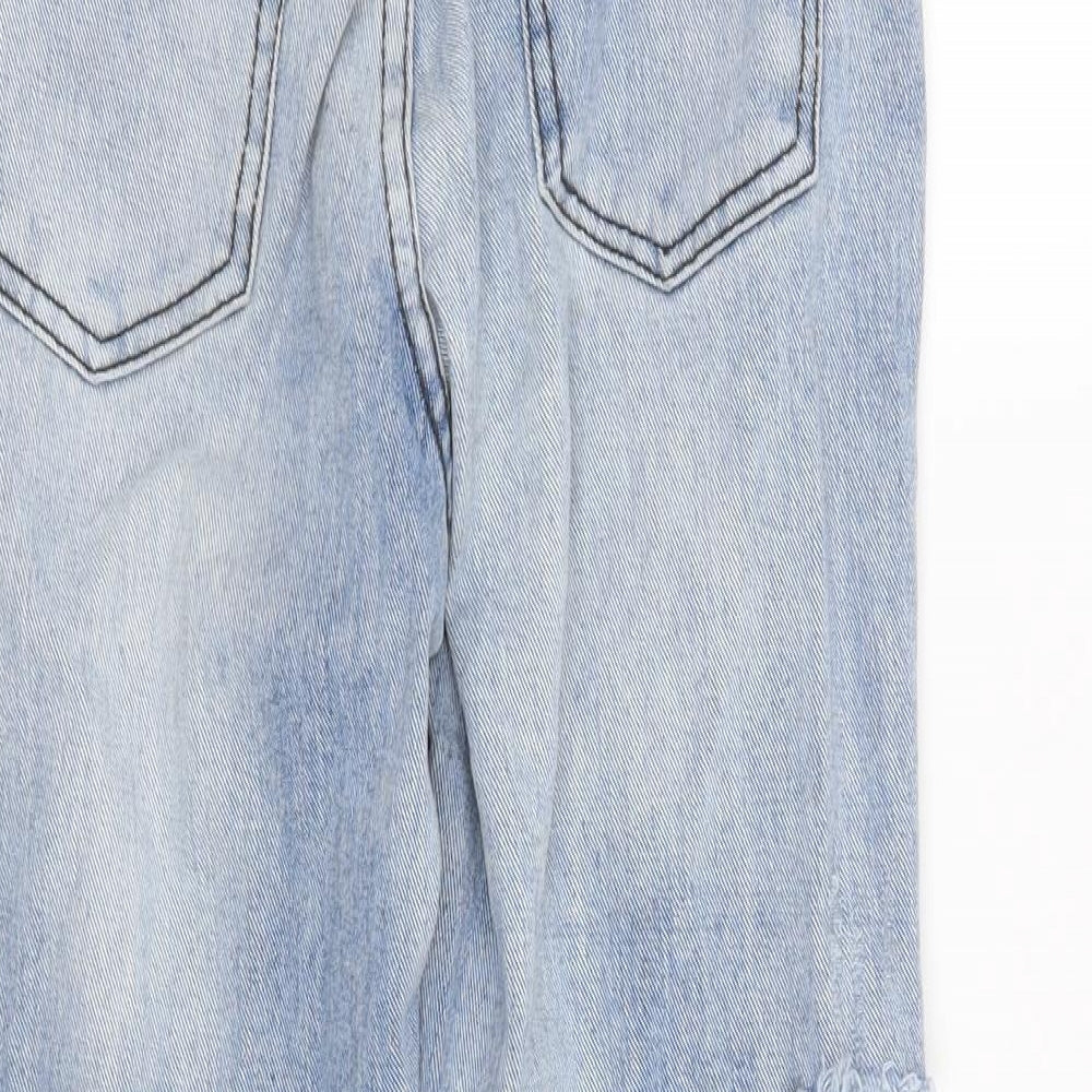 Preworn Womens Blue Straight Jeans Size 8 L25 in