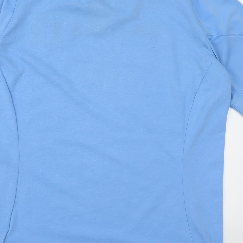 Umbro Mens Blue T-Shirt Size L - MCFC Etihad Airways