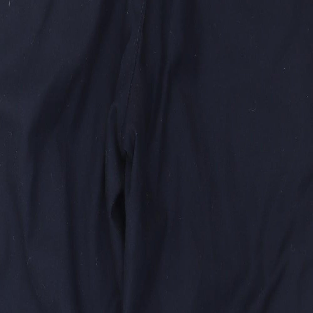 New Look Mens Blue Striped Cropped Trousers Size 30 in L26 in