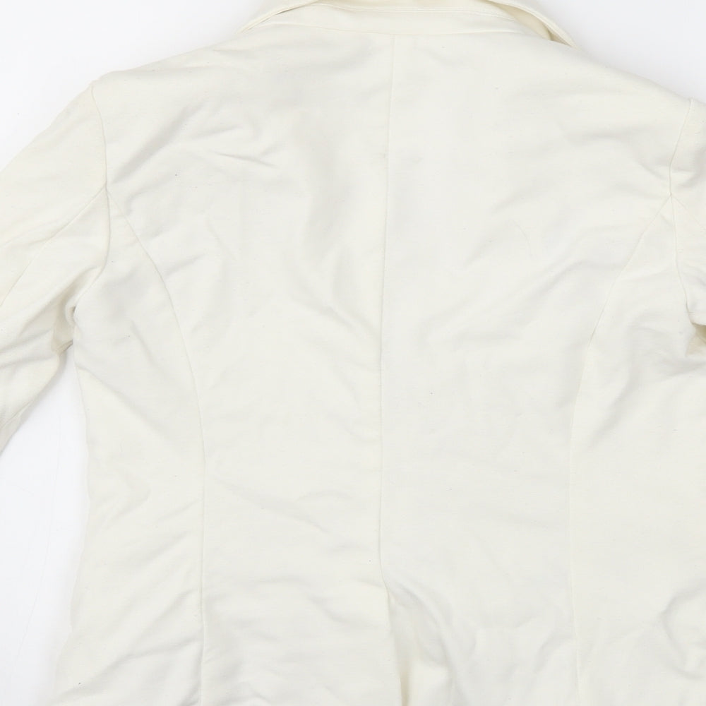 FOREVER 21 Womens White Jacket Blazer Size S