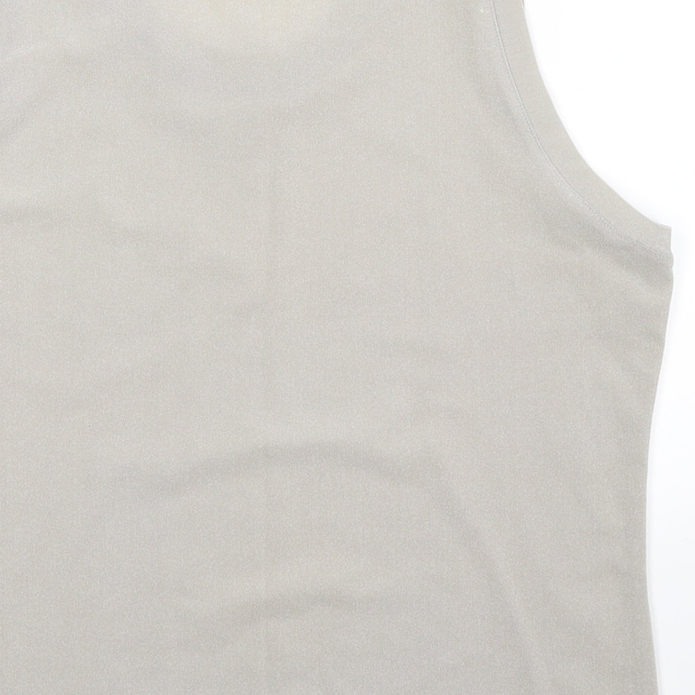Mackays Womens Silver Basic Tank Size L