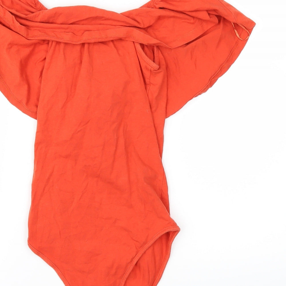 Primark Womens Orange Basic T-Shirt Size 4