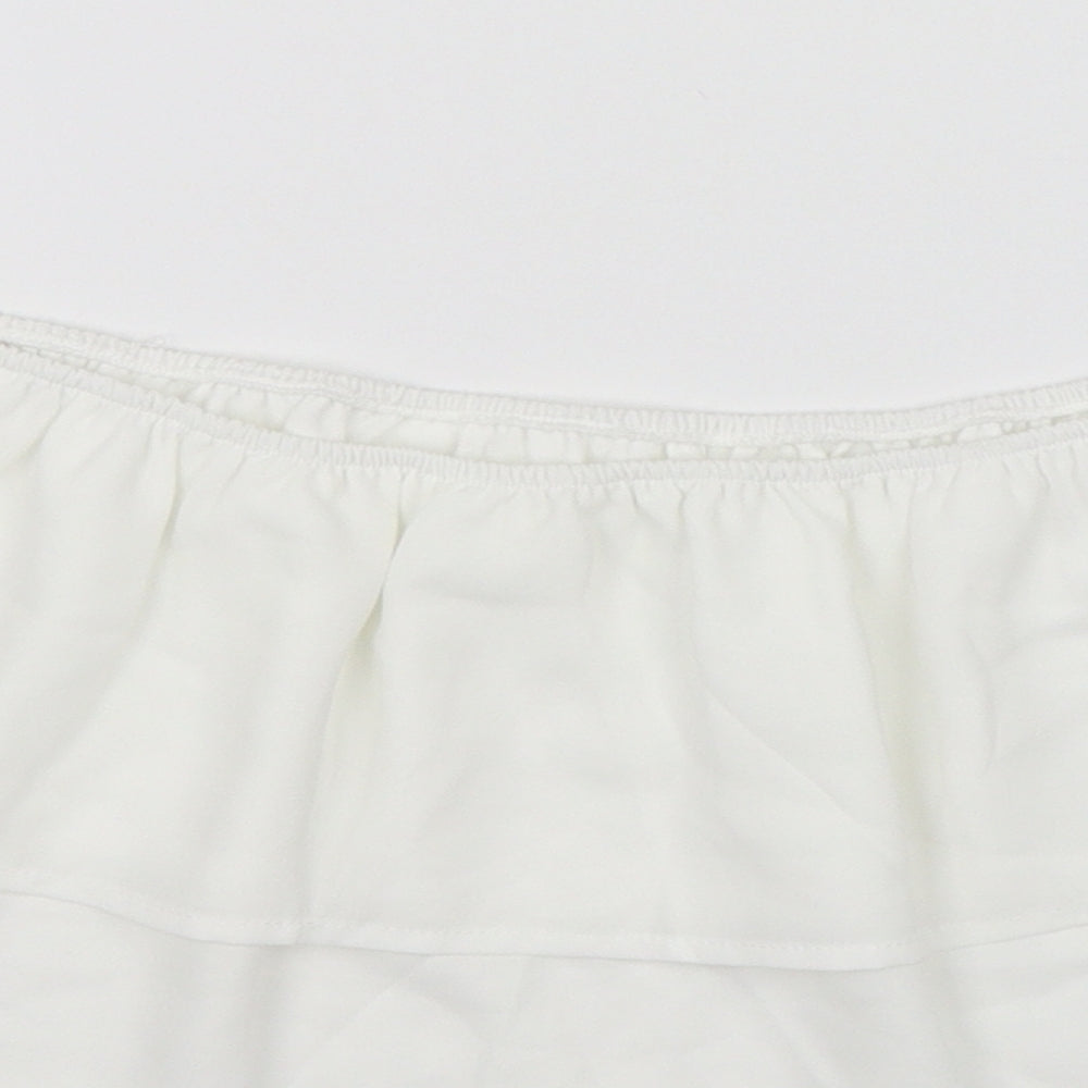SheIn Girls White Basic Blouse Size 11-12 Years