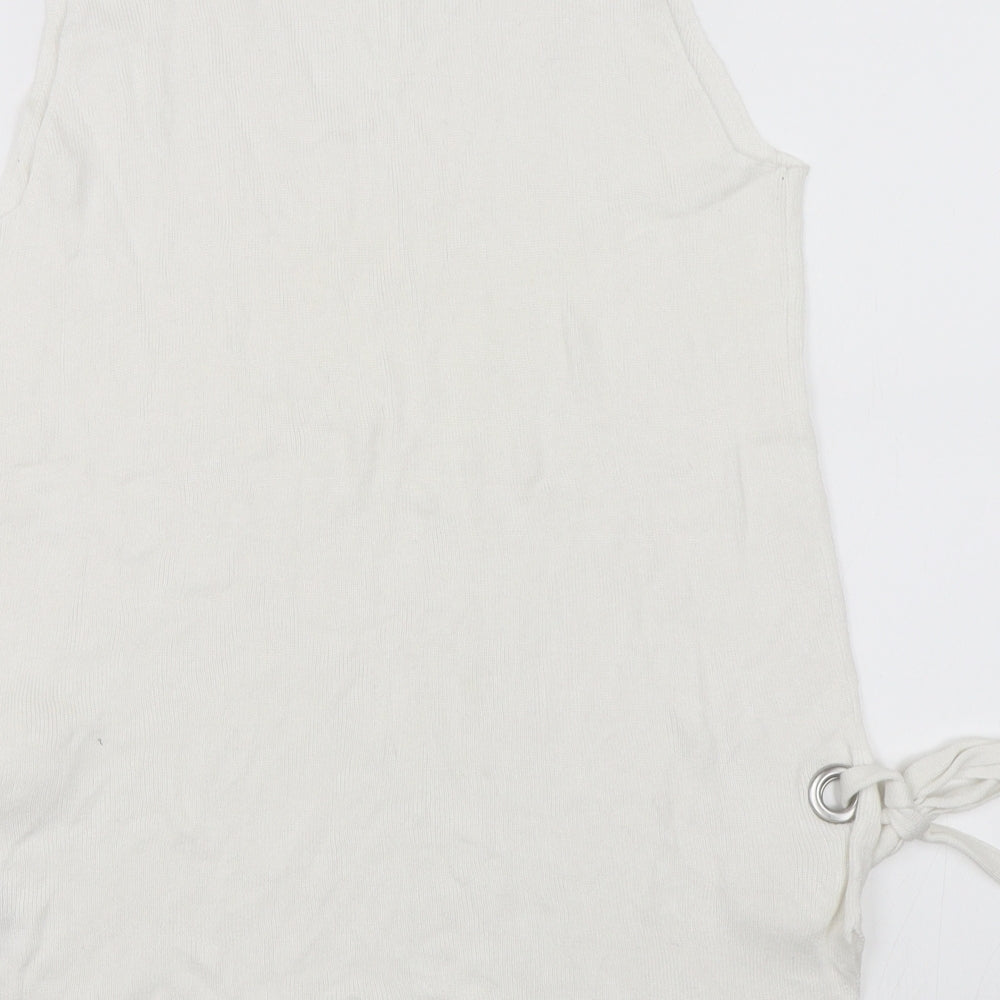 NEXT Womens White Pullover Jumper Size 16