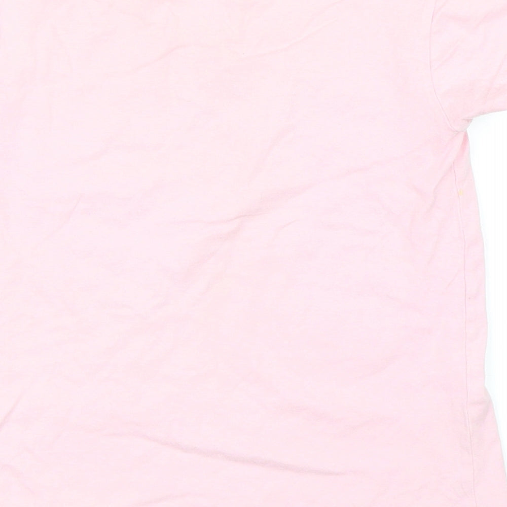 Vintage Angels Girls Pink Basic T-Shirt Size 9 Years