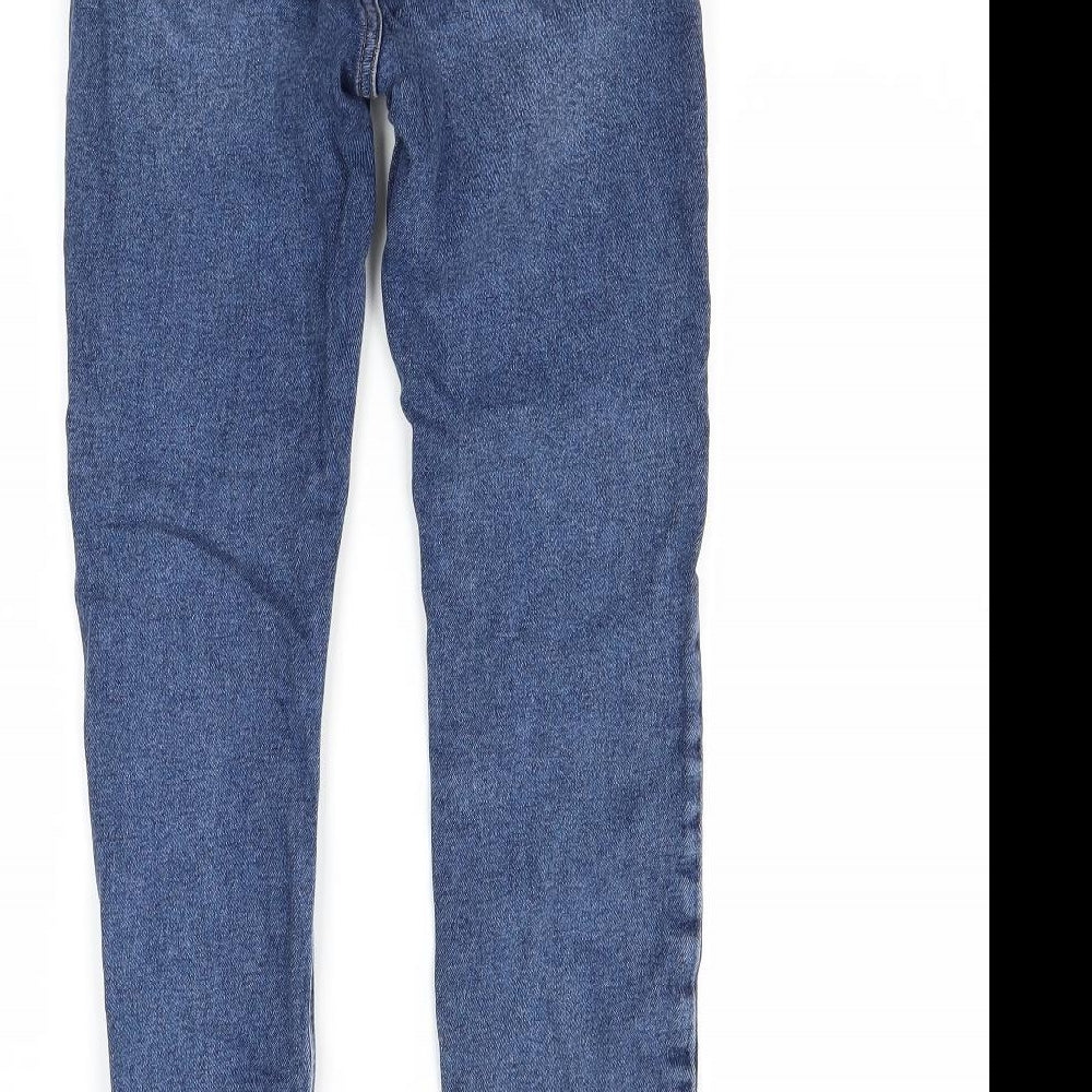Preworn Womens Blue Denim Skinny Jeans Size 8 L27 in