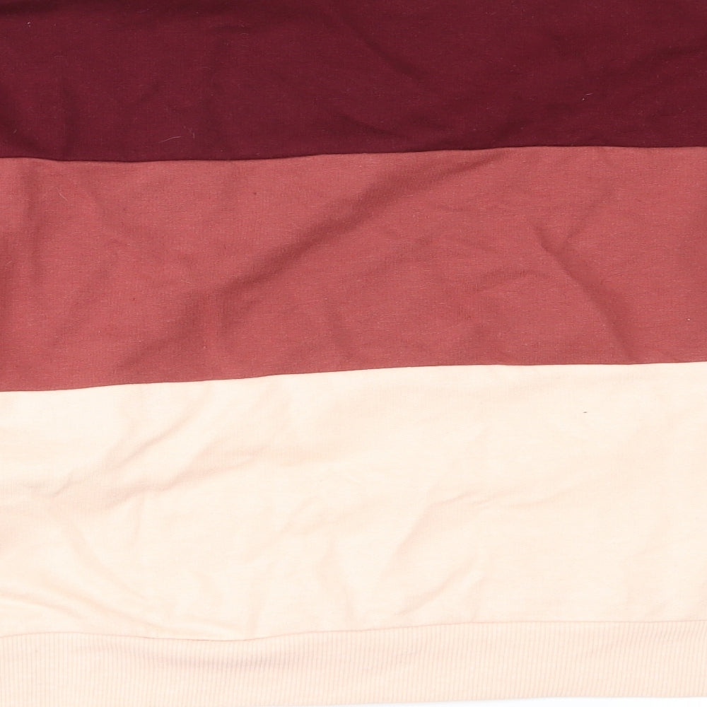FOREVER 21 Womens Pink Colourblock Pullover Sweatshirt Size S