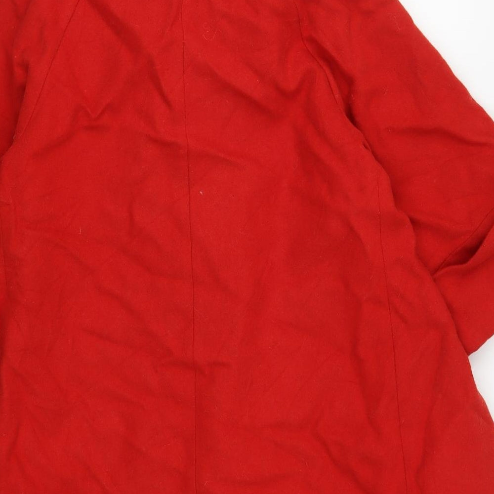 Per Una Womens Red Jacket Coat Size 10