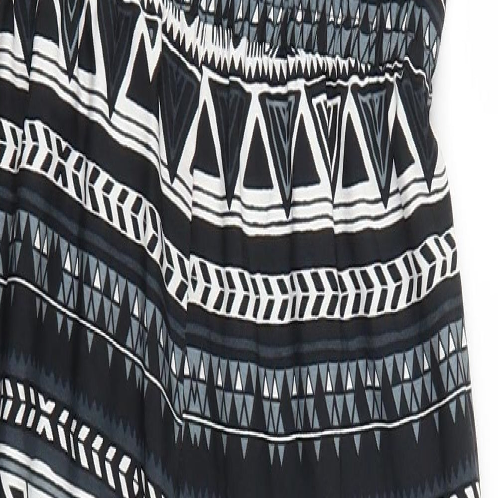 Noisy may Womens Grey Geometric Jumpsuit One-Piece Size XS L28 in