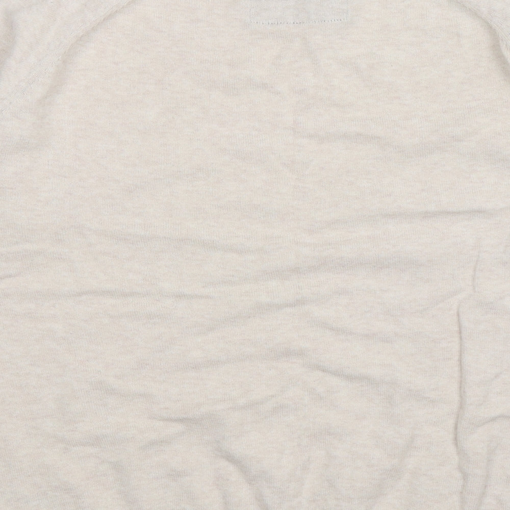 Cedar Wood State Mens Beige Knit Pullover Jumper Size M