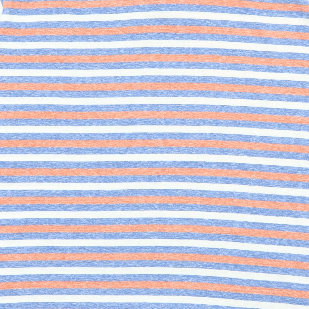 Matalan Mens Blue Striped Polo Size L