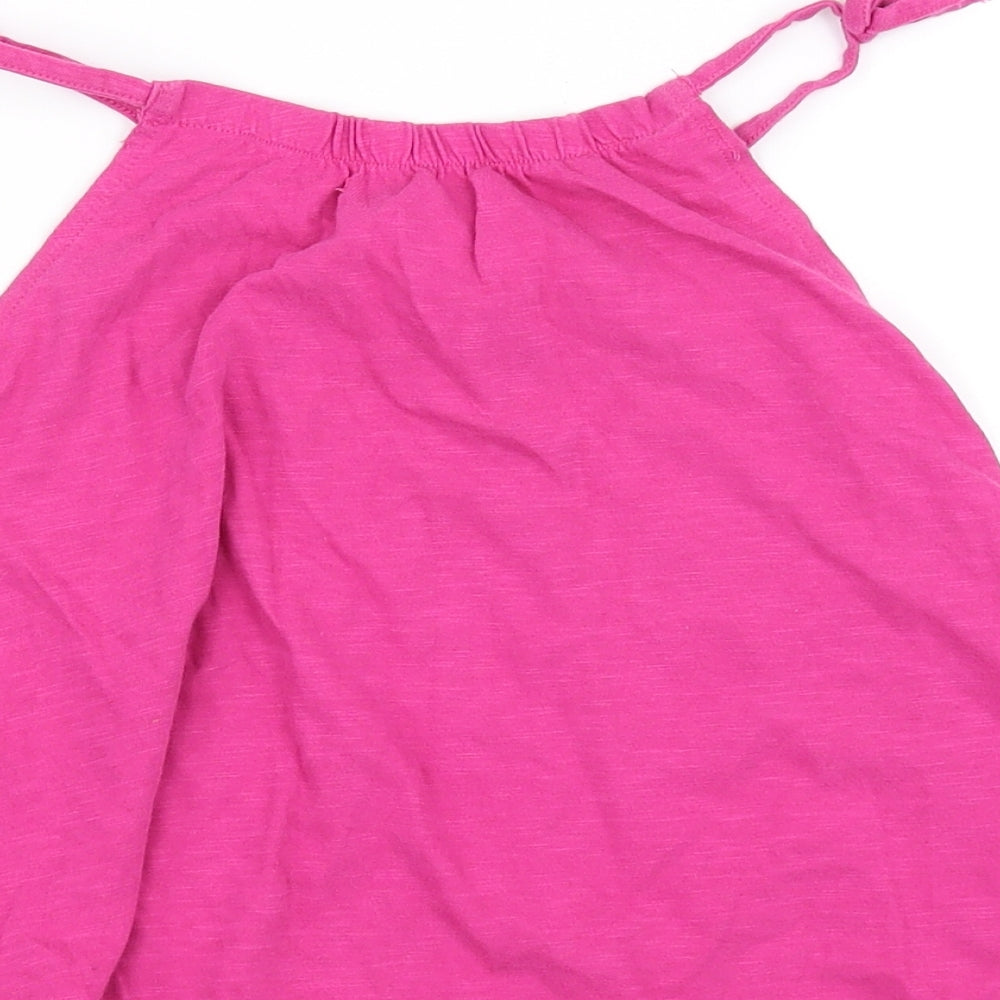 Marks and Spencer Girls Pink Basic T-Shirt Size 5-6 Years