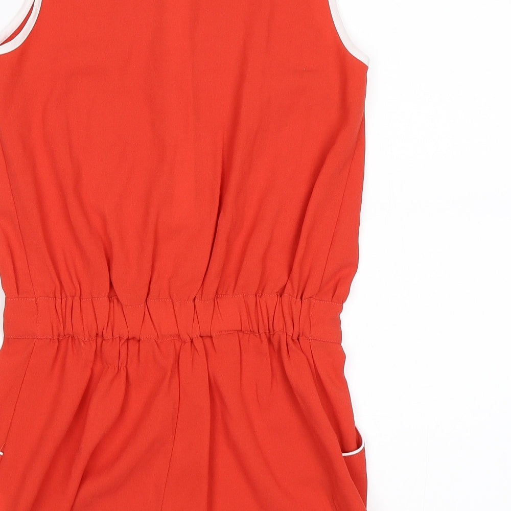 Marks and Spencer Girls Red Playsuit One-Piece Size 9-10 Years