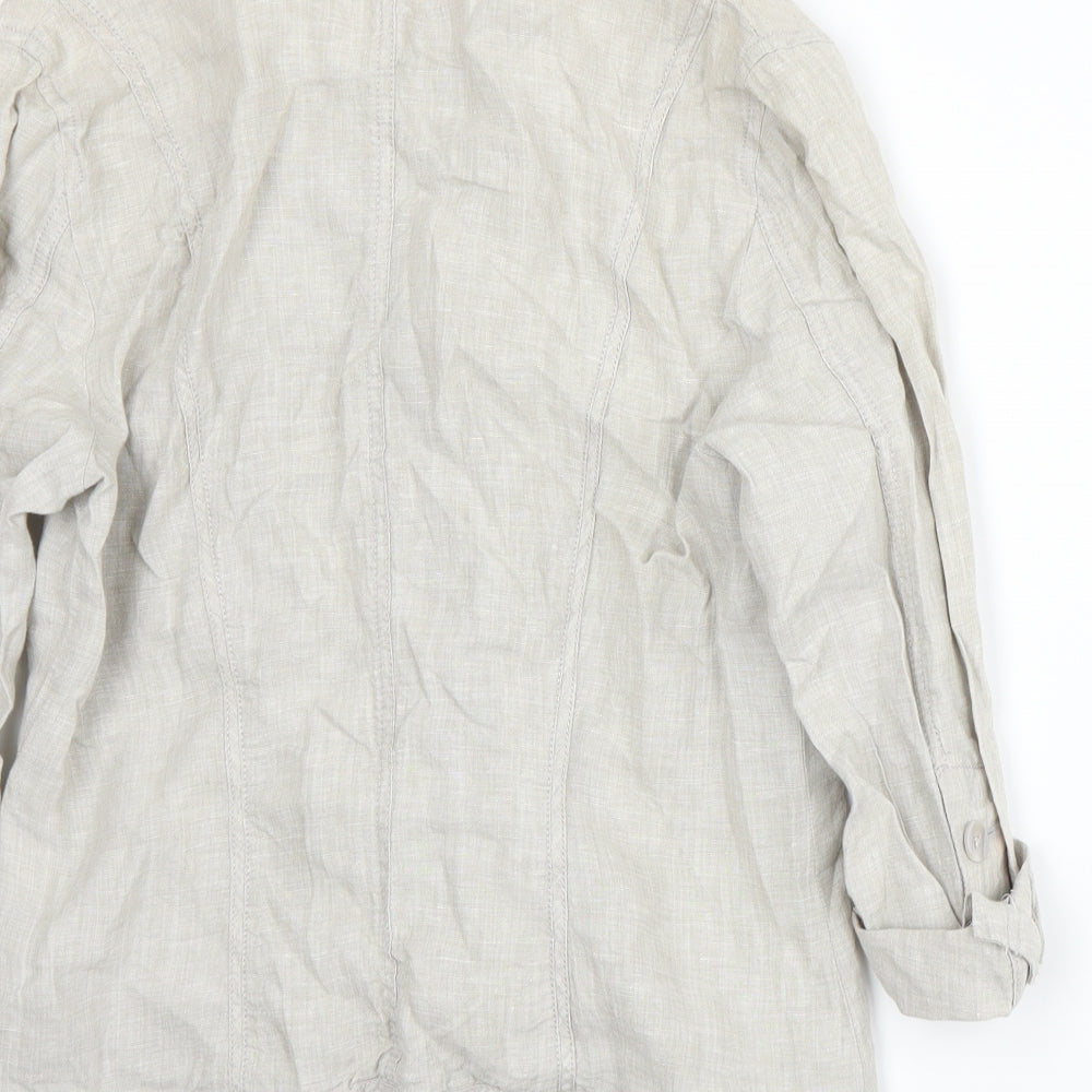 Olsen Womens Grey Jacket Suit Jacket Size 12