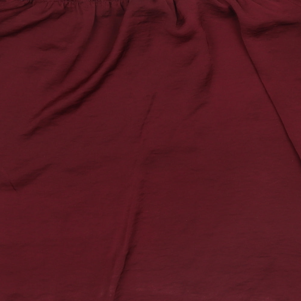 River Island Womens Red Basic Blouse Size 12
