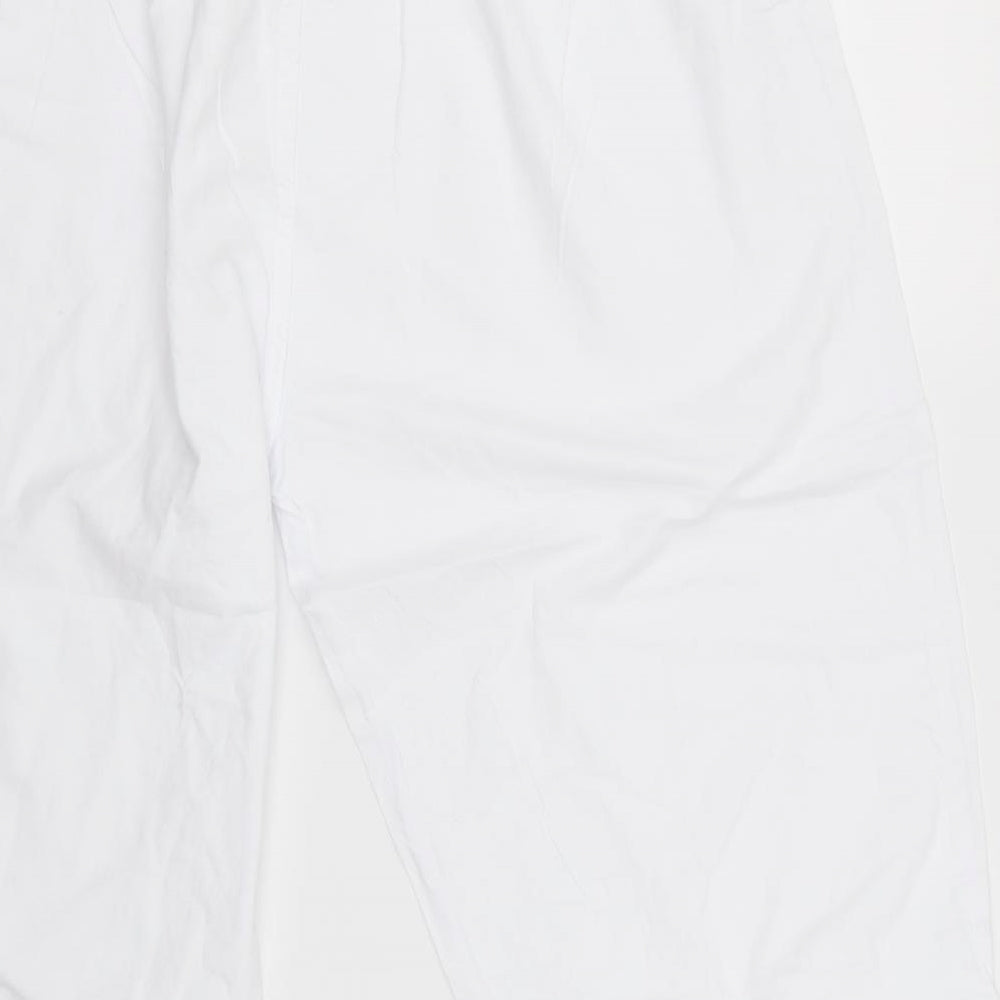 eliane Womens White Boyfriend Shorts Size XL